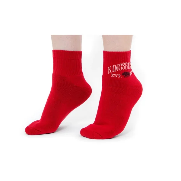 One Pair of One-Size-Fits-All Socks with Woven-In, Jacquard Design Up to... from ASI 45657 Pop! Promos