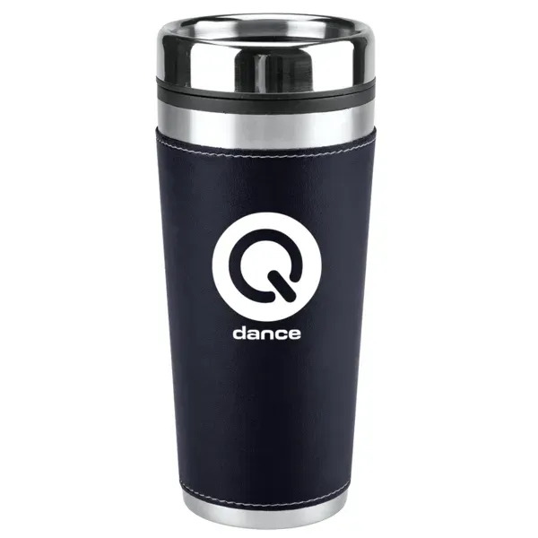 16 ounce tumbler with a PVC sleeve, double-wall insulation, lid with... from ASI 88060 Snugz/USA Inc