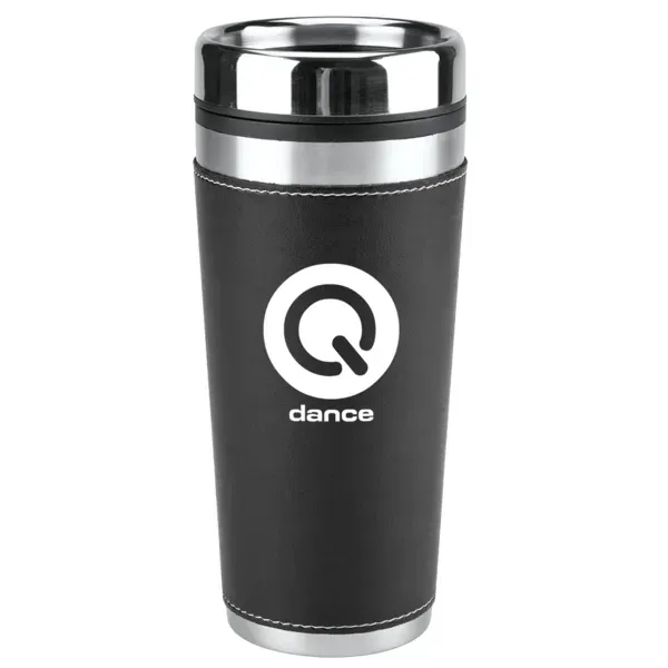 16 ounce tumbler with a PVC sleeve, double-wall insulation, lid with... from ASI 88060 Snugz/USA Inc