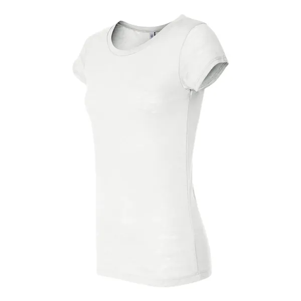 Women's burnout t-shirt with capped sleeves. Blank product.... from ASI 84358 S&S Activewear