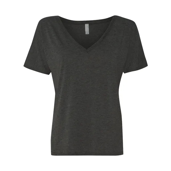 Women's flowy V-neck drop sleeve shirt. Blank product.... from ASI 84358 S&S Activewear
