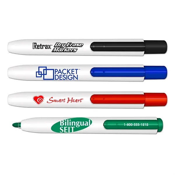 Retractable Dry Erase Marker. Bullet tip dry erase marker.... from ASI 67675 Liqui-Mark Corp