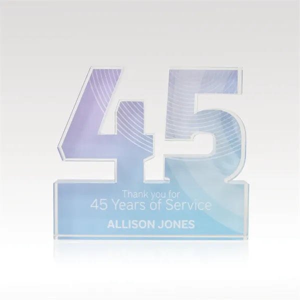 Recognize years of service and more with our acrylic numerals.... from ASI 93986 Visions/Awardcraft / Visions Awards