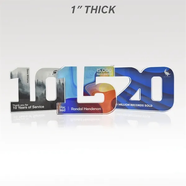 Recognize years of service and more with our acrylic numerals.... from ASI 93986 Visions/Awardcraft / Visions Awards
