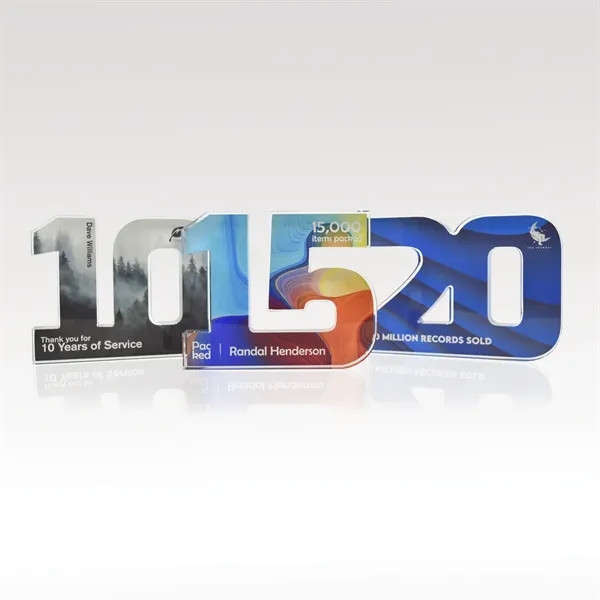 Recognize years of service and more with our acrylic numerals.... from ASI 93986 Visions/Awardcraft / Visions Awards