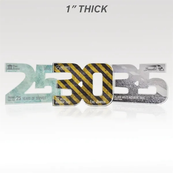 Recognize years of service and more with our acrylic numerals.... from ASI 93986 Visions/Awardcraft / Visions Awards