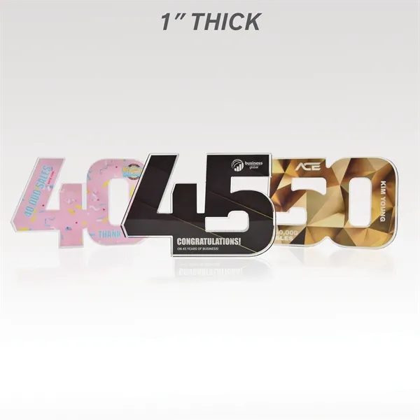 Recognize years of service and more with our acrylic numerals.... from ASI 93986 Visions/Awardcraft / Visions Awards