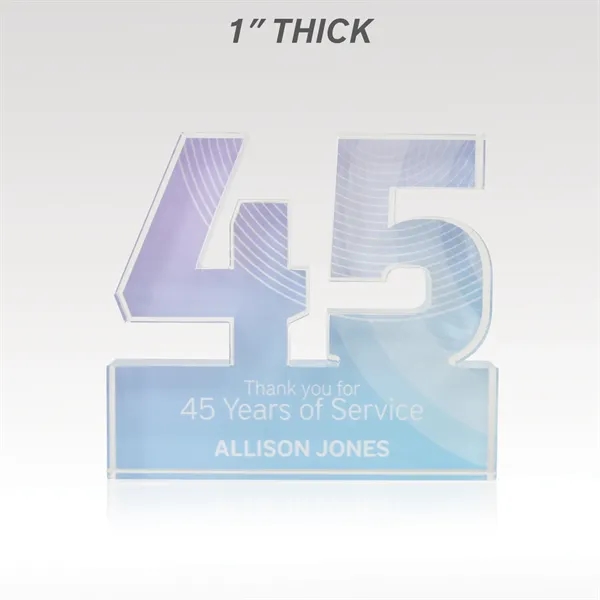 Recognize years of service and more with our acrylic numerals.... from ASI 93986 Visions/Awardcraft / Visions Awards
