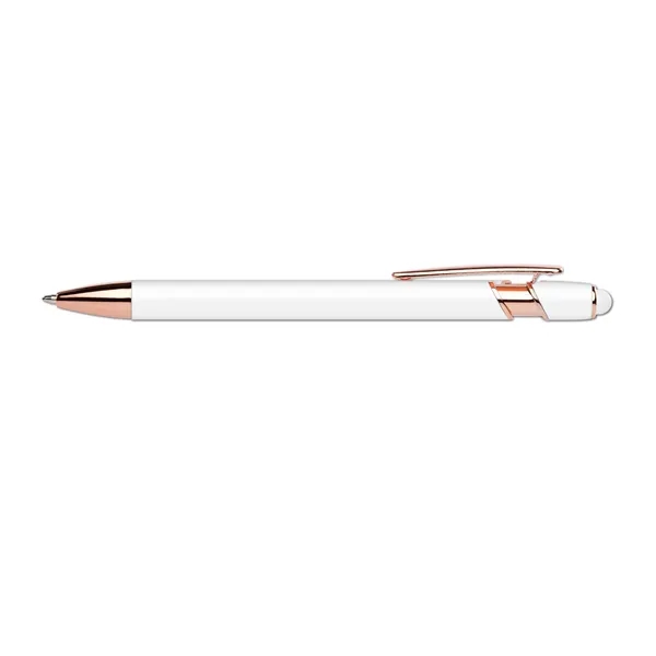 iWriter® Rose Gold - Stylus & Soft Touch Rubberized Metal Ball... from ASI 67675 Liqui-Mark Corp