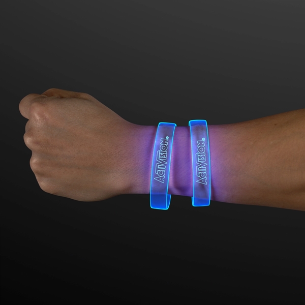 LASER ENGRAVED - Galaxy Glow LED Band Bracelets, Patent Pending; Blank... from ASI 34194 ALightPromos