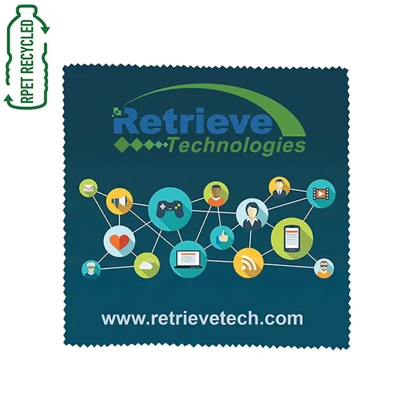 100% microfiber cleaning cloth that measures 3" x 3" with serrated... from ASI 62660 Innovation Line