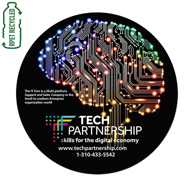 6 1/2" round 170GSM polyester microfiber cleaning cloth.... from ASI 62660 Innovation Line