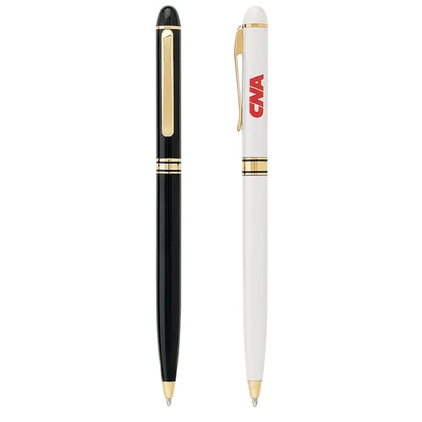 Solid brass twist action ballpoint pen with a gold clip and... from ASI 68190 Lungsal / Lungsal