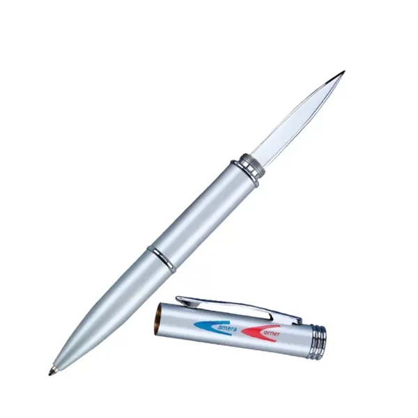 Twist action ballpoint and cap-off letter opener in lacquer colors.... from ASI 68190 Lungsal / Lungsal