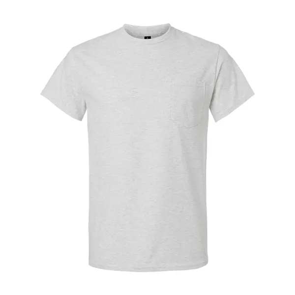Adult T-shirt with a pocket of 6.0 oz preshrunk 100% cotton.... from ASI 84358 S&S Activewear