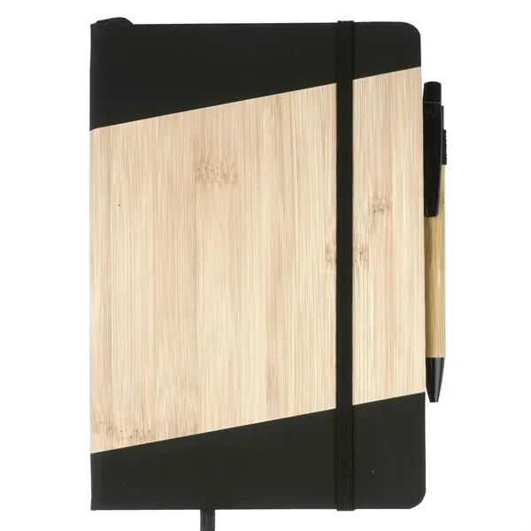 bamboo eco-friendly jotter notebook with pen... from ASI 57655 STOPNGO Line