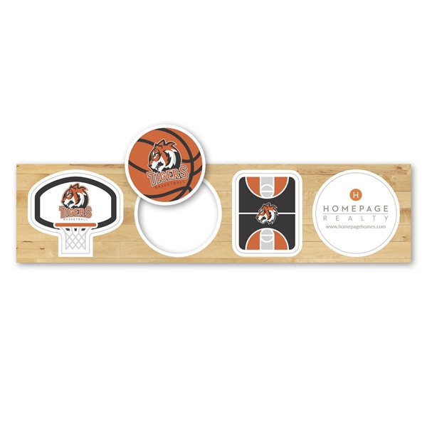 Set of 4 pop-out magnets with basketball theme.... from ASI 68507 The Magnet Group / Magnet LLC™