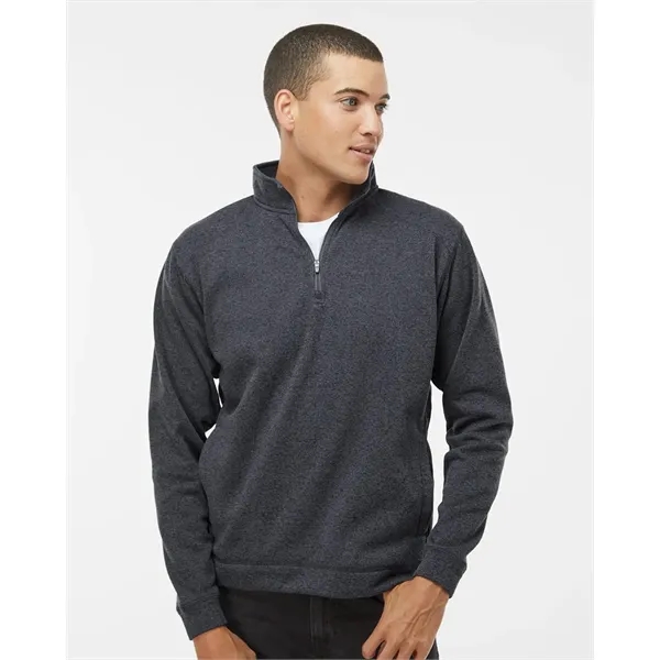J. America Cosmic Fleece Quarter-Zip Pullover Sweatshirt, blank.... from ASI 84358 S&S Activewear