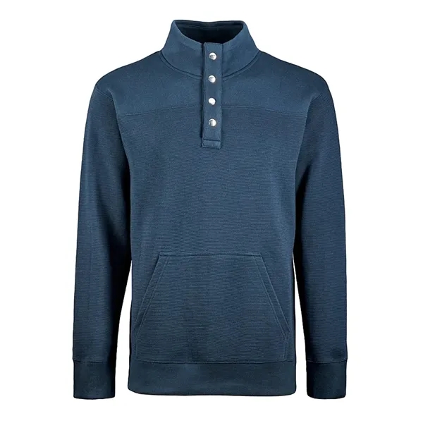J. America Ripple Fleece Snap Sweatshirt... from ASI 84358 S&S Activewear