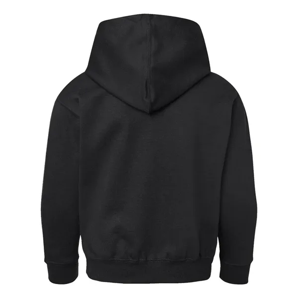 Youth pullover hooded sweatshirt made of 60/40 cotton/polyester fleece with coverstitched... from ASI 84358 S&S Activewear