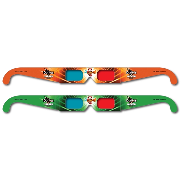 Custom Imprint Anaglyph 3D Glasses-Red/Cyan... from ASI 80485 Rainbow Symphony Inc / Rainbow Symphony