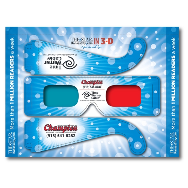 Custom Anaglyph 3D Bind-Ins Imprinted... from ASI 80485 Rainbow Symphony Inc / Rainbow Symphony