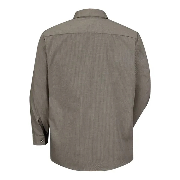 Long sleeve work shirt made of polyester and cotton with a... from ASI 84358 S&S Activewear