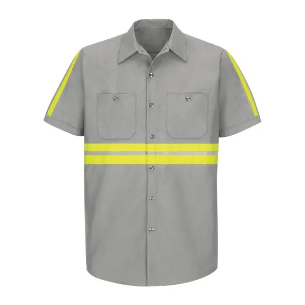 Enhanced Visibility Industrial Work Shirt Long Sizes... from ASI 84358 S&S Activewear
