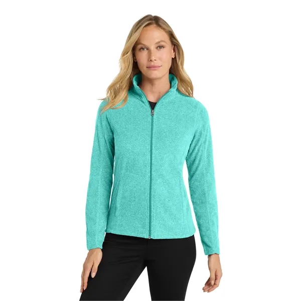 Port Authority Ladies Heather Microfleece Full-Zip Jacket.... from ASI 84863 SanMar