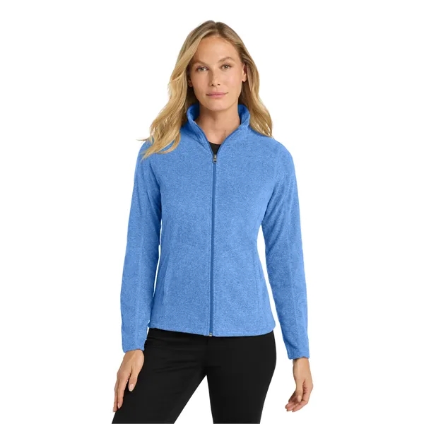Port Authority Ladies Heather Microfleece Full-Zip Jacket.... from ASI 84863 SanMar