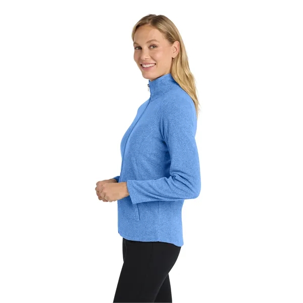 Port Authority Ladies Heather Microfleece Full-Zip Jacket.... from ASI 84863 SanMar