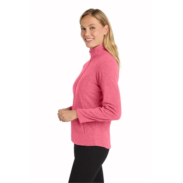 Port Authority Ladies Heather Microfleece Full-Zip Jacket.... from ASI 84863 SanMar