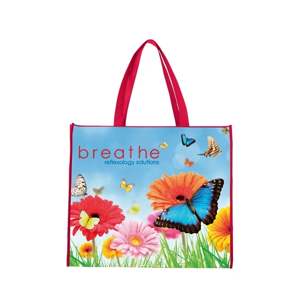 Laminated Non-Woven Landscape Tote... from ASI 40480 Koozie Group / Norwood