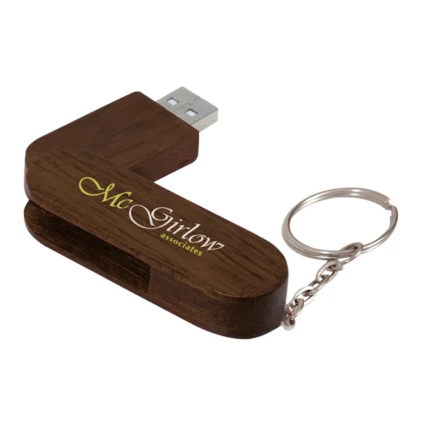 1 GB Bamboo Bullet Keyring USB 2.0 Flash Drive... from ASI 40480 Koozie Group