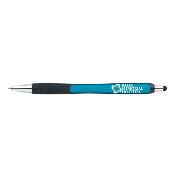 Metallic Pattern Grip Stylus Pen... from ASI 40480 Koozie Group / Norwood