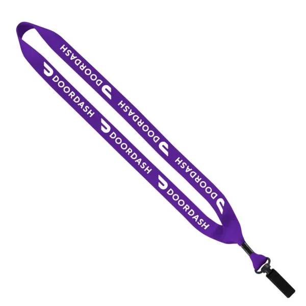 3/4" x 16" economy polyester lanyard with bulldog clip.... from ASI 88060 Snugz/USA Inc / SnugZ USA®