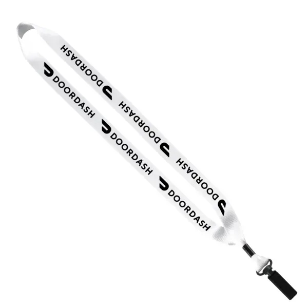 3/4" x 16" economy polyester lanyard with bulldog clip.... from ASI 88060 Snugz/USA Inc / SnugZ USA®