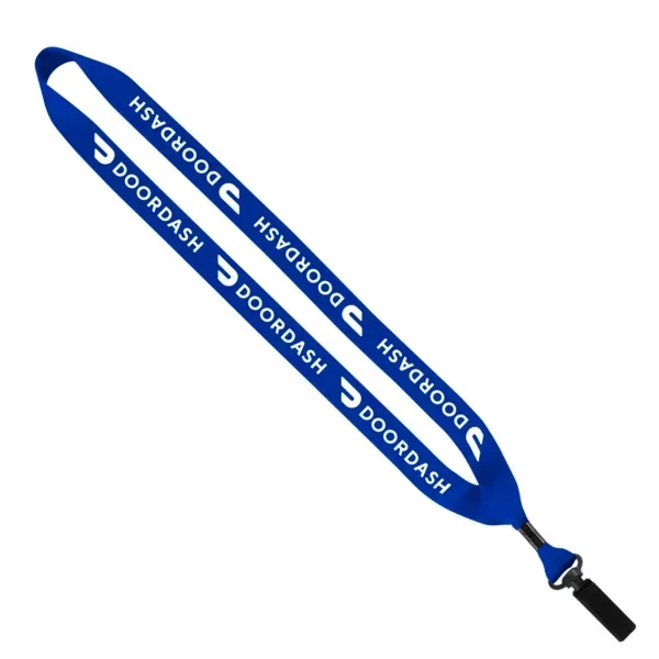 3/4" x 16" economy polyester lanyard with bulldog clip.... from ASI 88060 Snugz/USA Inc / SnugZ USA®