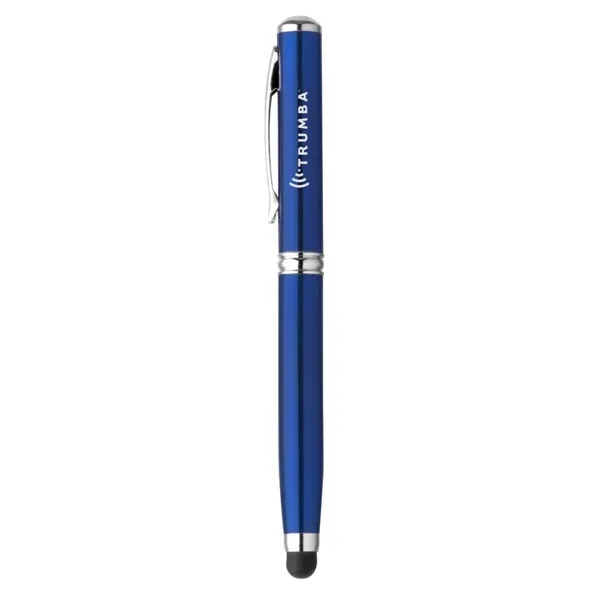 Atlas four-in-one pen with capacitive touch stylus, black ink ballpoint, LED... from ASI 88060 Snugz/USA Inc / Sweda®
