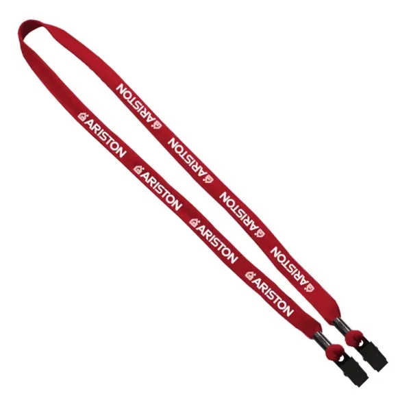 5/8" x 16" double-ended polyester lanyard with metal crimp and metal... from ASI 88060 Snugz/USA Inc / SnugZ USA®