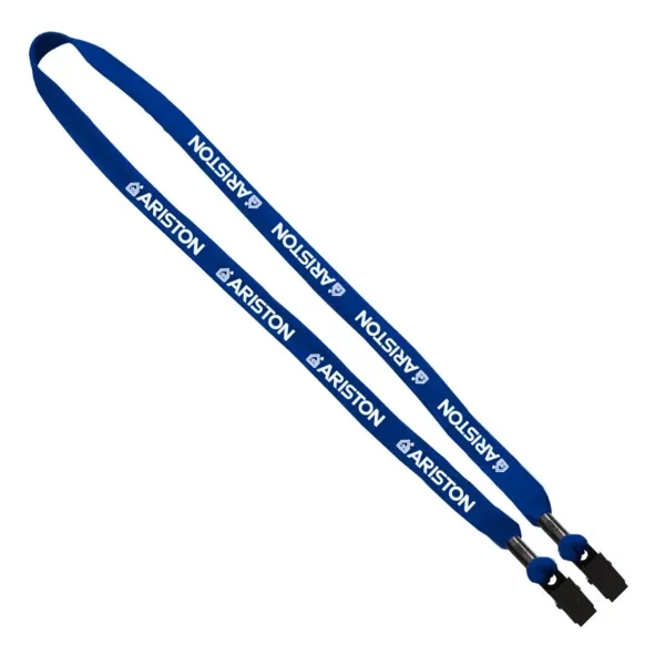 5/8" x 16" double-ended polyester lanyard with metal crimp and metal... from ASI 88060 Snugz/USA Inc / SnugZ USA®