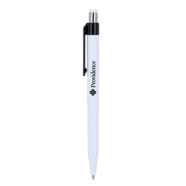 Recycled ABS ballpoint pen with click-action mechanism, black-accented barrel and clip,... from ASI 88060 Snugz/USA Inc