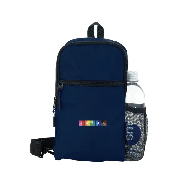 Sling bag made from eco-friendly rPET fabric.... from ASI 88060 Snugz/USA Inc