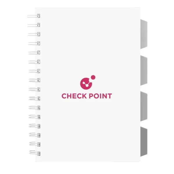 Notebook with recycled PP cover, 96 pages and four sections with... from ASI 88060 Snugz/USA Inc