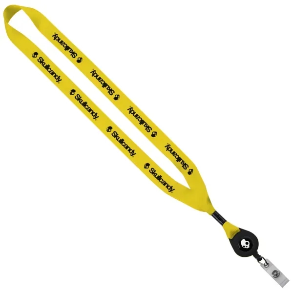 3/4" x 16" polyester lanyard with retractable badge reel.... from ASI 88060 Snugz/USA Inc / SnugZ USA®
