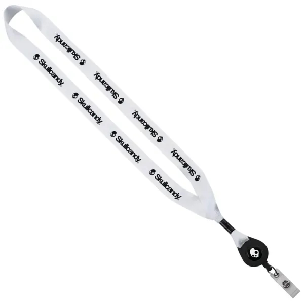3/4" x 16" polyester lanyard with retractable badge reel.... from ASI 88060 Snugz/USA Inc / SnugZ USA®