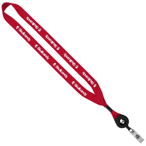 3/4" x 16" polyester lanyard with retractable badge reel.... from ASI 88060 Snugz/USA Inc / SnugZ USA®