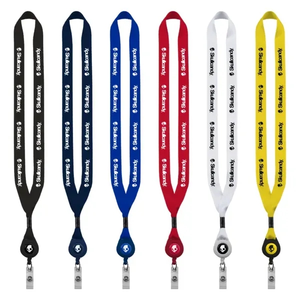 3/4" x 16" polyester lanyard with retractable badge reel.... from ASI 88060 Snugz/USA Inc / SnugZ USA®
