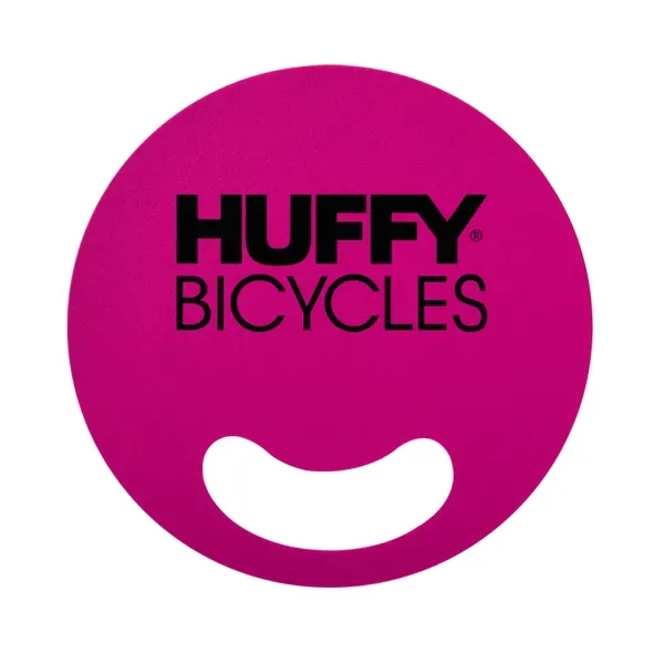 Circle shaped hand fan made of PP material in bold colors... from ASI 88060 Snugz/USA Inc / Sweda®