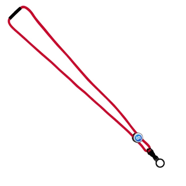 16"L x 3/16"W nylon lanyard with round locking slider, a snap... from ASI 88060 Snugz/USA Inc / SnugZ USA®